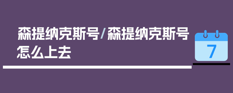 森提纳克斯号/森提纳克斯号怎么上去