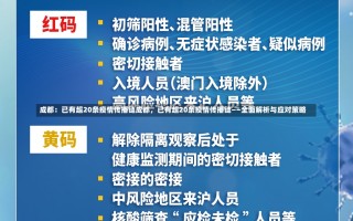 成都：已有超20条疫情传播链成都，已有超20条疫情传播链——全面解析与应对策略