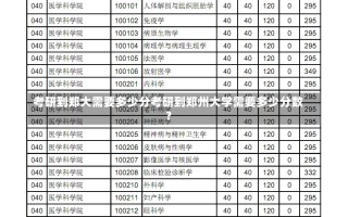 考研到郑大需要多少分考研到郑州大学需要多少分数？