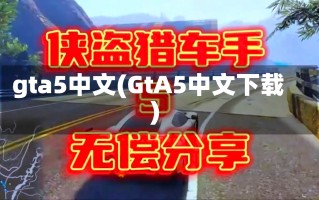 gta5中文(GtA5中文下载)