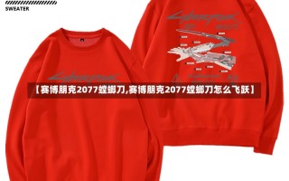 【赛博朋克2077螳螂刀,赛博朋克2077螳螂刀怎么飞跃】