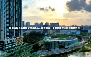 深圳本科大学有哪些深圳本科大学有哪些，全面解析深圳高等教育资源