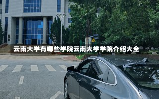 云南大学有哪些学院云南大学学院介绍大全