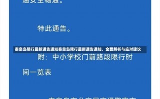 秦皇岛限行最新通告通知秦皇岛限行最新通告通知，全面解析与应对建议