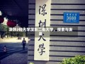 深圳2批大学深圳二批大学，探索与发展