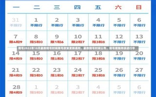 限号2022年10月最新限号时间限号政策更新通知，最新限号时间公布，限号措施持续进行中