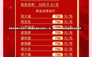 黄金价格表今日多少一克黄金价格表今日多少一克，全面解析黄金价格因素及实时金价