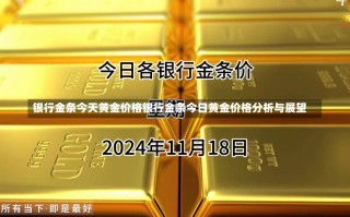 银行金条今天黄金价格银行金条今日黄金价格分析与展望