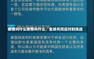 疫情叫什么疫情叫什么，全球共同应对的挑战