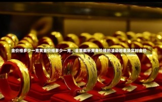 金价格多少一克黄金价格多少一克，全面解析黄金价格的波动因素及实时金价