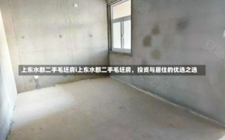 上东水郡二手毛坯房i上东水郡二手毛坯房，投资与居住的优选之选