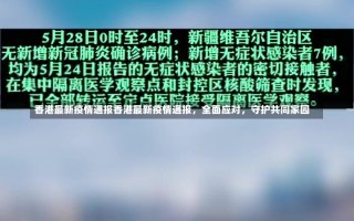 香港最新疫情通报香港最新疫情通报，全面应对，守护共同家园