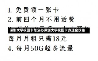 深圳大学校园卡怎么办深圳大学校园卡办理全攻略