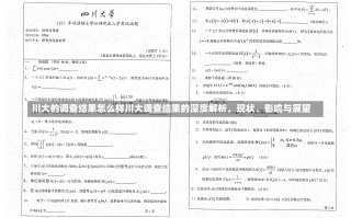 川大的调查结果怎么样川大调查结果的深度解析，现状、影响与展望