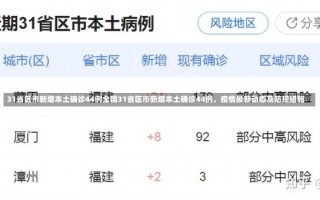 31省区市新增本土确诊44例全国31省区市新增本土确诊44例，疫情最新动态及防控措施