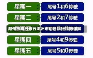 湖州市明日限行湖州市明日限行措施详解