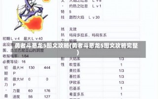 勇者斗恶龙5图文攻略(勇者斗恶龙5图文攻略完整)