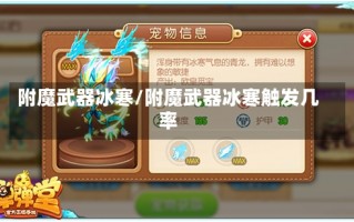 附魔武器冰寒/附魔武器冰寒触发几率