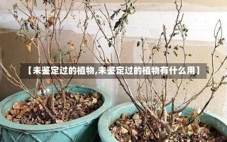 【未鉴定过的植物,未鉴定过的植物有什么用】