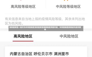 深圳宝安区一地升为中风险地区深圳宝安区局部地区风险升级，中风险地区的挑战与应对措施