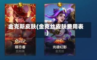 金克斯皮肤(金克丝皮肤费用表)