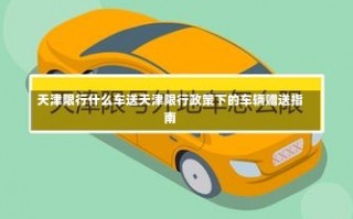 天津限行什么车送天津限行政策下的车辆赠送指南