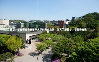 首尔大学有哪些专业首尔大学的专业全景，深入了解首尔大学的专业设置