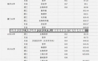 山东多少分上大学山东多少分上大学，解析高考录取门槛与备考策略