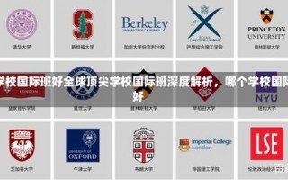 哪个学校国际班好全球顶尖学校国际班深度解析，哪个学校国际班好