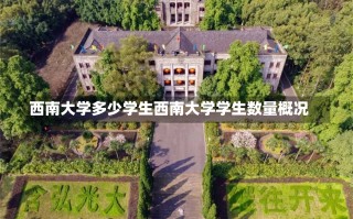 西南大学多少学生西南大学学生数量概况