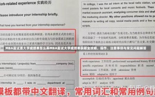 MBA复试要大学成绩单怎么弄MBA复试大学成绩单获取全攻略，操作、注意事项与常见问题解答