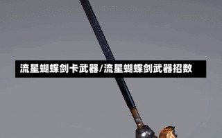 流星蝴蝶剑卡武器/流星蝴蝶剑武器招数