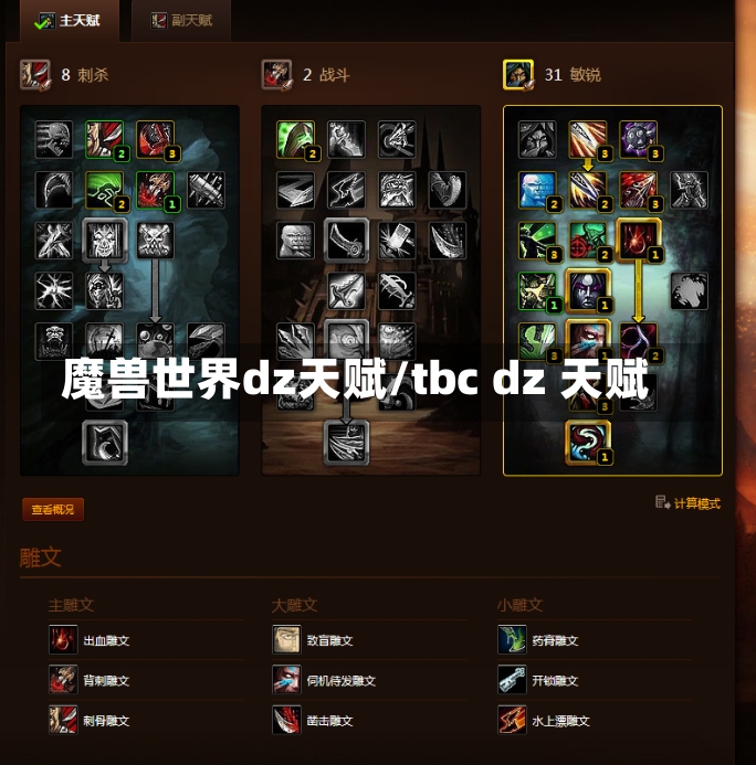 魔兽世界dz天赋/tbc dz 天赋-第2张图片-通任唐游戏