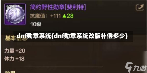 dnf勋章系统(dnf勋章系统改版补偿多少)-第2张图片-通任唐游戏
