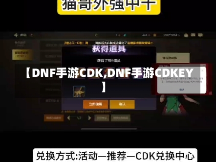 【DNF手游CDK,DNF手游CDKEY】-第2张图片-通任唐游戏