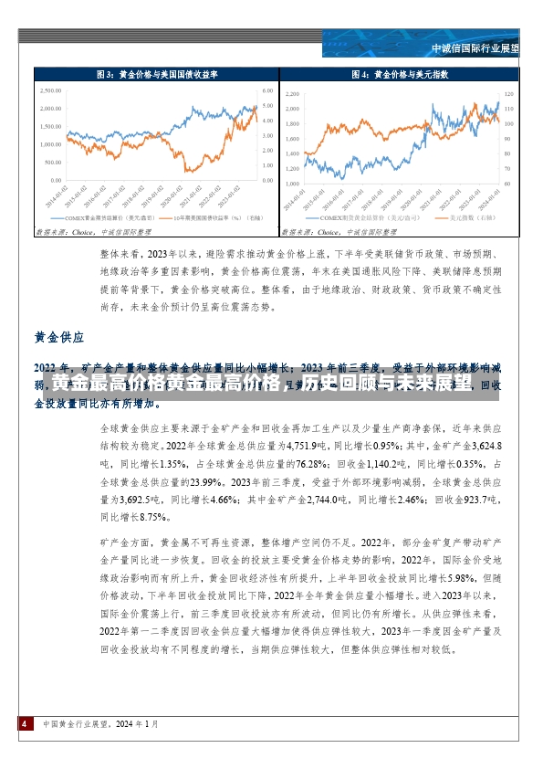 黄金最高价格黄金最高价格，历史回顾与未来展望-第1张图片-通任唐游戏