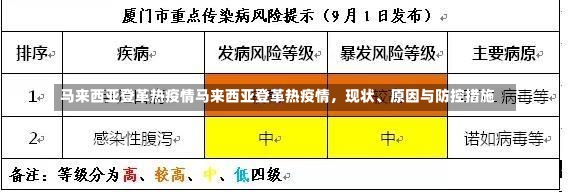 马来西亚登革热疫情马来西亚登革热疫情，现状、原因与防控措施-第1张图片-通任唐游戏