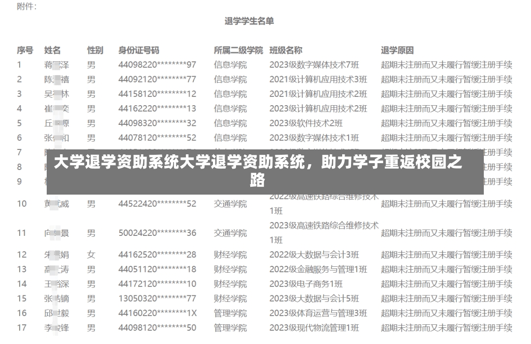 大学退学资助系统大学退学资助系统，助力学子重返校园之路-第1张图片-通任唐游戏