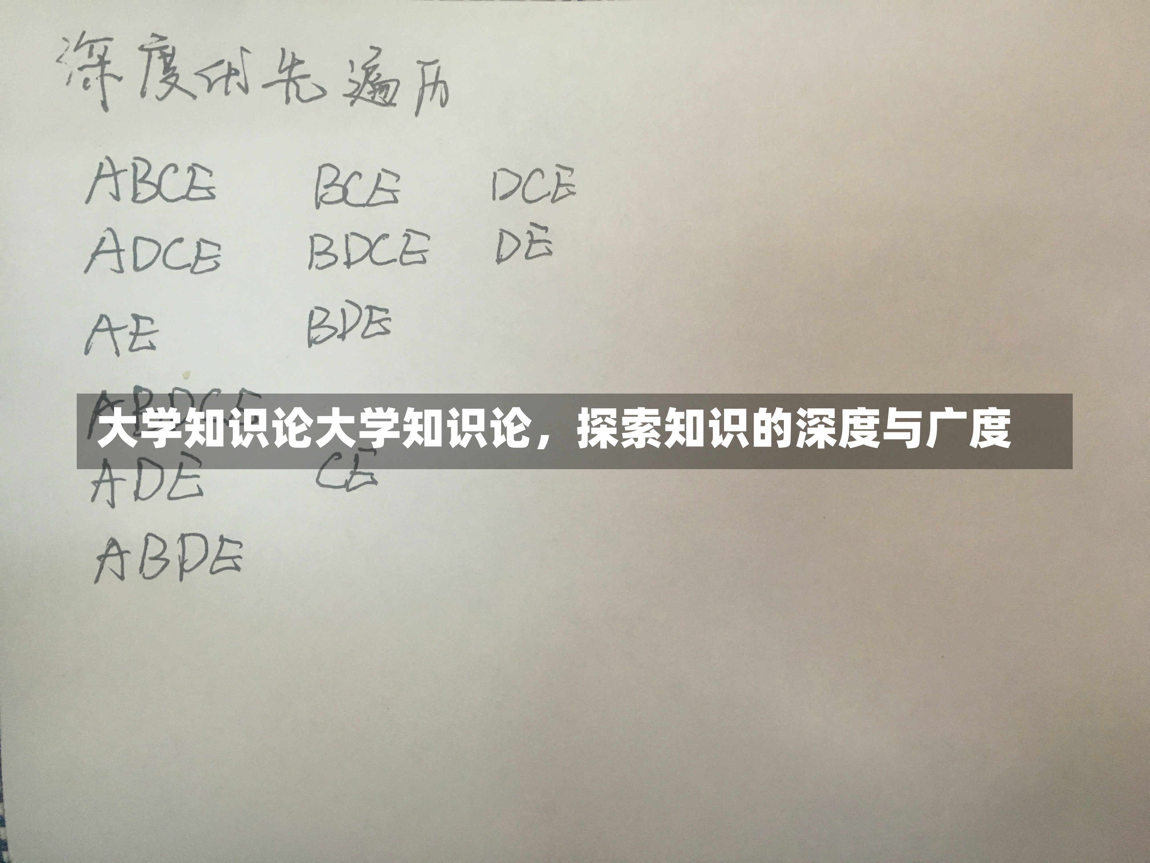 大学知识论大学知识论，探索知识的深度与广度-第1张图片-通任唐游戏