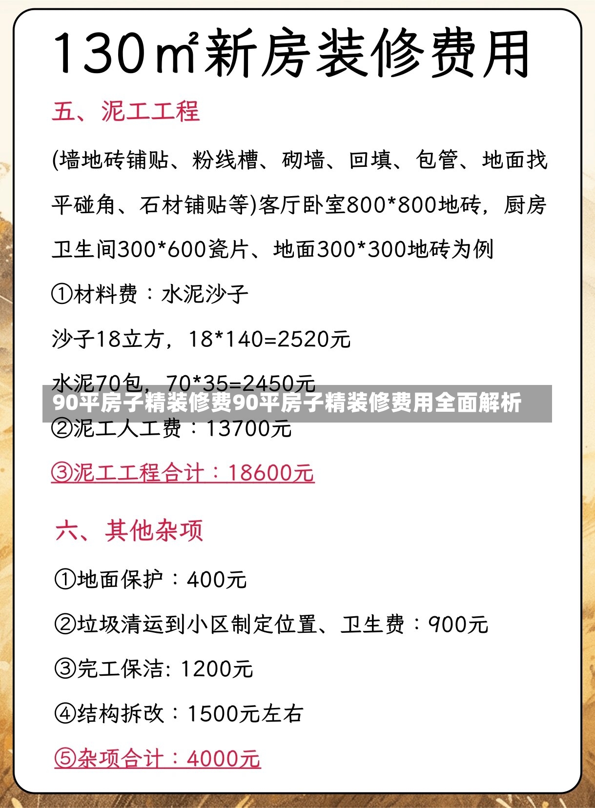 90平房子精装修费90平房子精装修费用全面解析-第1张图片-通任唐游戏