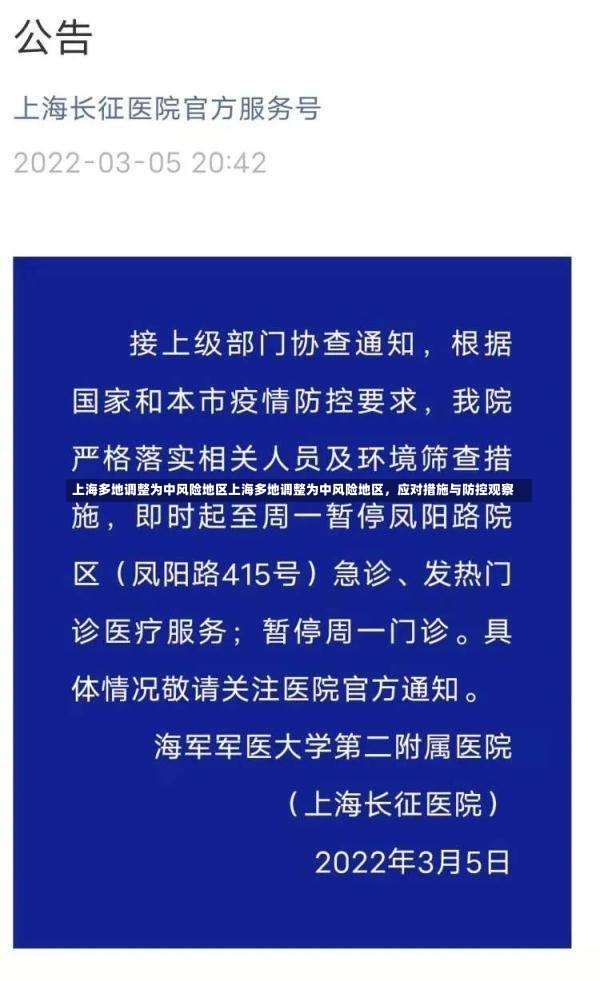 上海多地调整为中风险地区上海多地调整为中风险地区，应对措施与防控观察-第1张图片-通任唐游戏