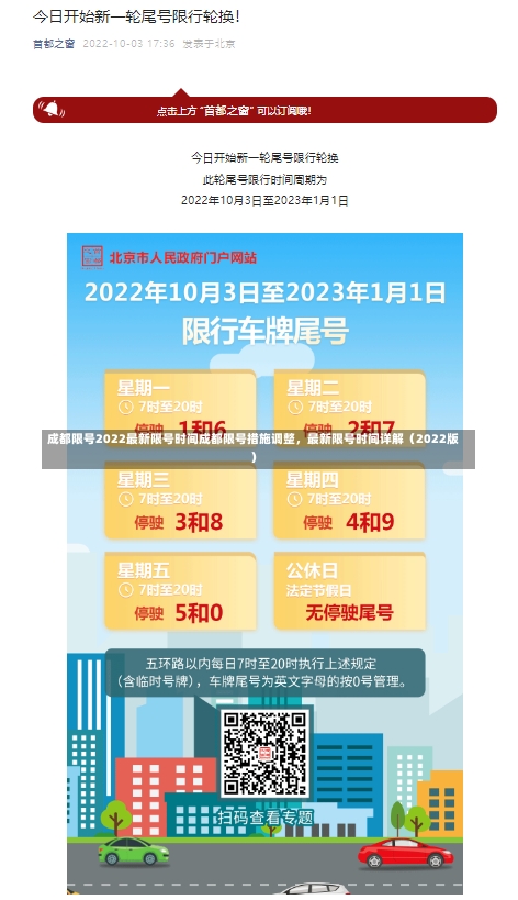 成都限号2022最新限号时间成都限号措施调整，最新限号时间详解（2022版）-第2张图片-通任唐游戏