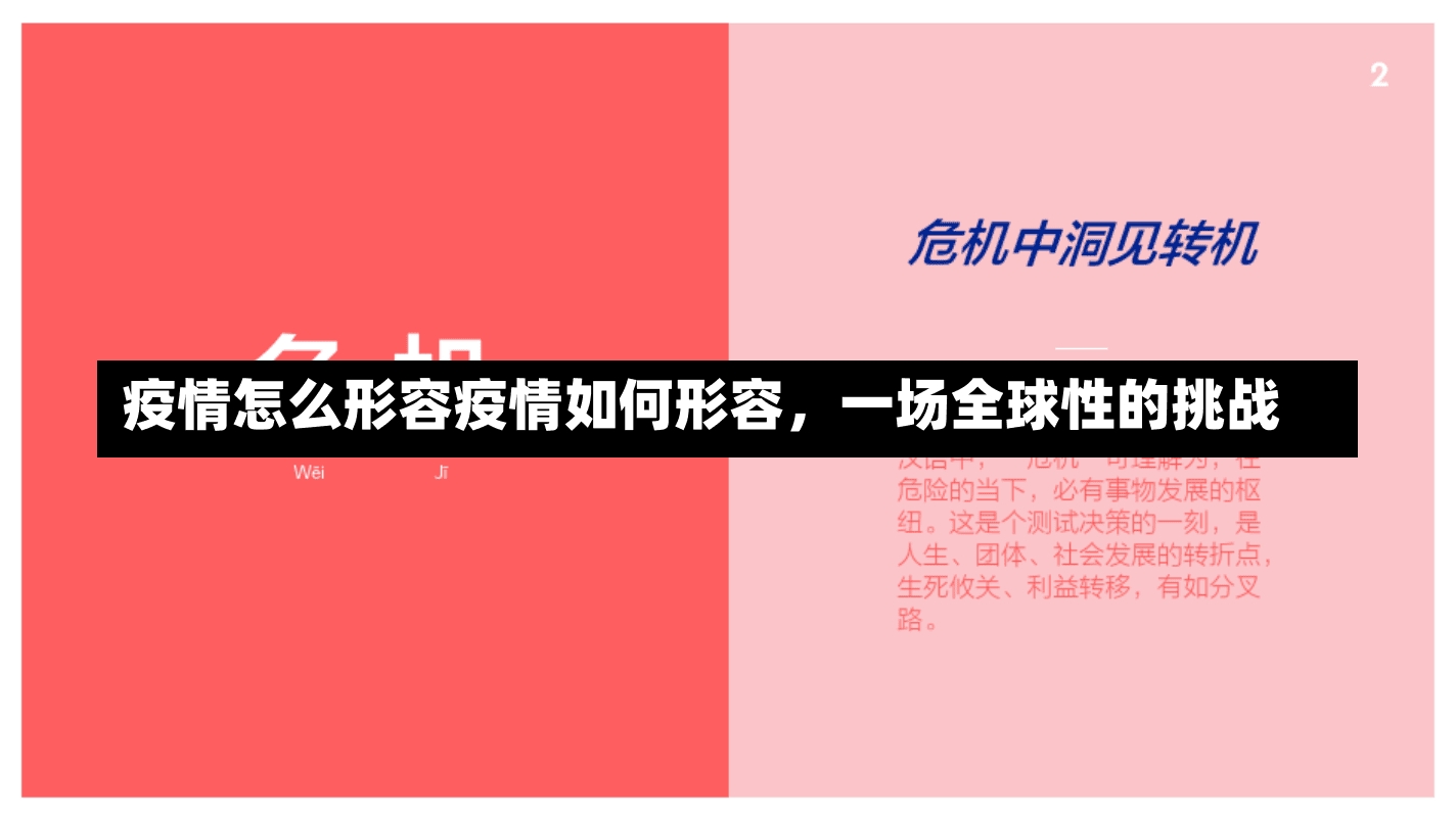 疫情怎么形容疫情如何形容，一场全球性的挑战-第2张图片-通任唐游戏