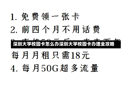 深圳大学校园卡怎么办深圳大学校园卡办理全攻略-第1张图片-通任唐游戏