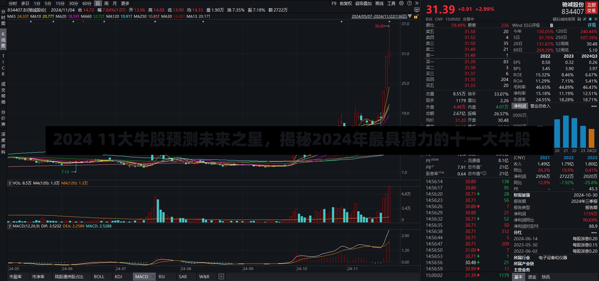 2024 11大牛股预测未来之星，揭秘2024年最具潜力的十一大牛股-第2张图片-通任唐游戏